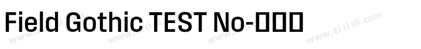 Field Gothic TEST No字体转换